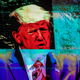 Displayed on a monitor, U.S. President Donald Trump addresses the United Nations General Assembly at UN headquarters on September 24, 2019 in New York City.